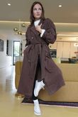 Mercer Soft Twill Trench Mahogany /20 =